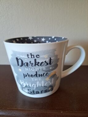Cooksmart England    Coffee Mug "The Darkest Nights produce The Brightest Stars"